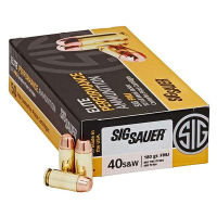 Sig Sauer Ammo .40 S&W 180gr Elite Ball Full Metal Jacket 50/Box E40SB2-50