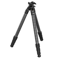 Leofoto ST Series ST-364CX Carbon Fiber Rifle Tripod w/Integrated Lever-Control Ball Head ST-364CX