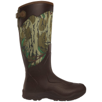 Lacrosse Alpha Agility 17" Mossy Oak Green Leaf Neoprene Boot Sz 10 339073-10