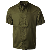 Pnuma Outdoors Short Sleeve Shooting Shirt Dark Olive S PSSSSCYS