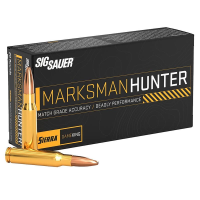 Sig Sauer Ammo Marksman Hunter 6.5 Creedmoor 130gr Gameking 20/Box E65CMGK130-20