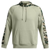 Under Armour Rival Fleece Camo Blocked Hoodie Grove Green/Summit White XXL 1388087-504006
