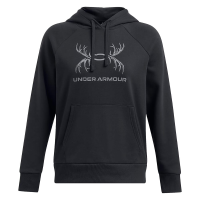 Under Armour Women's Rival Fleece Antler Hoodie Black/Pitch Gray SM 1387574-001003