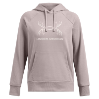 Under Armour Women's Rival Fleece Antler Hoodie Tetra Gray XS 1387574-015005