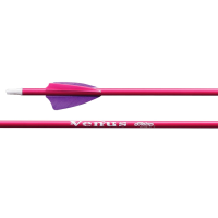 Victory Archery Venus Pink Feather Fletched Youth Arrow 3pk YGPL-600FF2GP-3