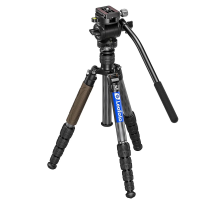 Leofoto LX-225CT Reversible Carbon Fiber Travel Binocular Tripod w/BV-1 Fluid Head LX-225CT-BV-1