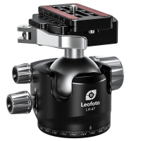 Leofoto LH-47LR 47mm Low Profile Ball Head w/LR-60 Lever-Release Clamp LH-47LR