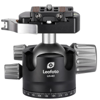 Leofoto LH-40LR 40mm Low Profile Ball Head w/LR-50 Lever-Release Clamp LH-40LR