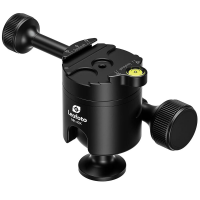 Leofoto MK-40X 40mm Rifle Ball Head w/Rosette, 3/8" Mounting Socket & Elongated Control Knob MK-40X