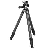 Leofoto SA-X SA-404CLX Tripod w/Rosette, 3/8" Mounting Stud & MH-X Full Dynamic Ball Head SA-404CLX-MH-60X-ARCA