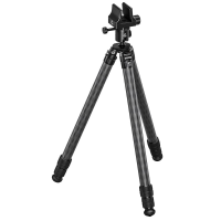 Leofoto SA-X SA-363CX Long Tripod w/Rosette, 3/8" Mounting Stud, MK-40X Rifle Ball Head & GS-3 Rifle Clamp Mount SA-363CX-MK-40X-GS-3