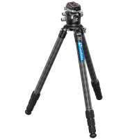 Leofoto LM-X LM-324CLX Long Tripod w/75mm Bowl, Platform & LH-55LR Lever-Release Low Profile Ball Head LM-324CLX-LH-55LR