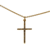 Alex Sepkus 18k and Diamond Cross Pendant 11 Diamonds (0.09ct) with 18k Cable Link 18