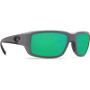 Costa Matte Gray Frame Sunglasses w/Green Mirror 580P Lenses