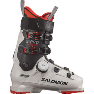 Salomon S/PRO Supra BOA 120 GW Ski Boots - Men's - Grey Aurora / Black / Red - 26.5