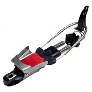 22 Designs Axl Ski Bindings - Black/Red - Large - For 75 mm Boots 26.0 and Larger