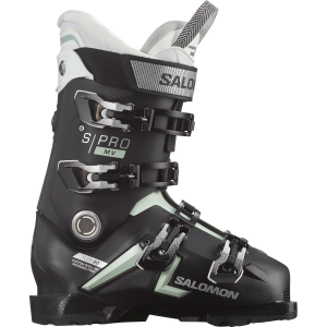 Salomon S/PRO MV 80 W CS GW Ski Boots - Women's - Black / White Moss / Silver Metallic - 23.5