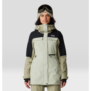 Mountain Hardwear Powder Maven Parka - Women's - White Sage / Mantis Green / Black - Small
