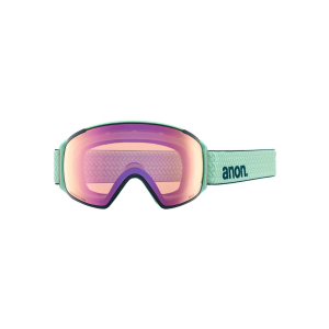 Anon M4 Toric Goggles + MFI Face Mask - Unisex - Powder Mint Frame / Perceive Variable Green & Perceive Cloudy Pink Lenses