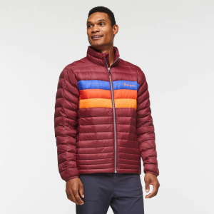Cotopaxi Fuego Down Jacket - Men's - Burgundy Stripes - Medium