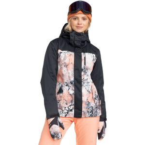 Roxy Jetty Block Jacket - Women's - Peach Pink Dreamy Picture - Extra Small