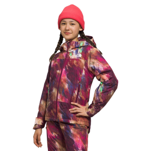 The North Face Freedom Insulated Jacket - Girl's - Boysenberry Paint Lightening Small Print - Medium