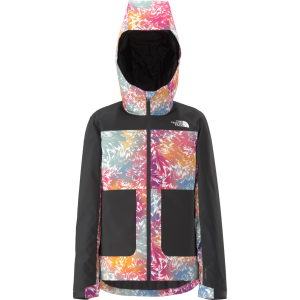 The North Face Freedom Insulated Jacket - Girl's - Radiant Poppy Blowing Wind Pring - Extra Large