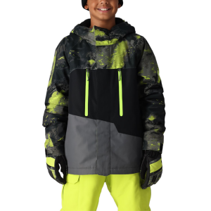 686 Geo Insulated Jacket - Boy's - Lime Hemisphere Colorblock - Extra Large