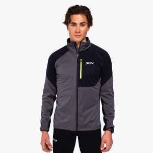 Swix Focus Wind Jacket - Men's - Magnet / Black - Medium