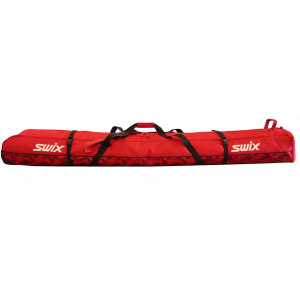 Swix Odyssey Double Wheel Ski Bag - Expandable - Swix Red - Expandable - 180 cm to 215 cm