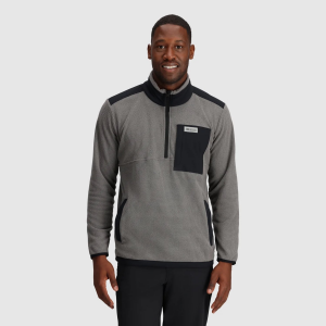 Outdoor Research Trail Mix Quarter Zip Pullover Jacket - Men's - Pewter - Extra Large