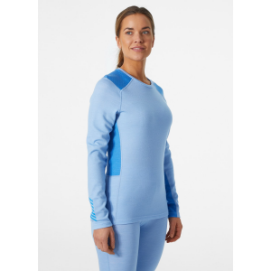 Helly Hansen Lifa Merino Midweight Crew Top - Women's - Bright Blue - Small