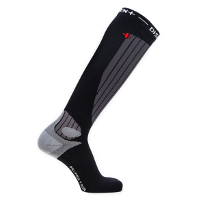 Dissent Pro Fit Compression Nano Tour Socks - Unisex - Black / Red - Medium