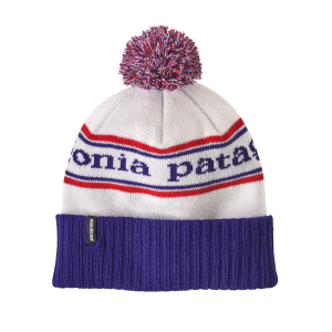 Patagonia Powder Town Beanie - Park Stripe: Viking Blue - One Size Fits Most