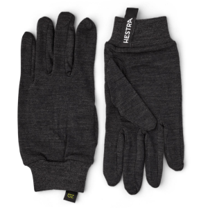 Hestra Merino Wool Active Glove Liner - Unisex - Charcoal - 11 - Men's Extra Extra Large