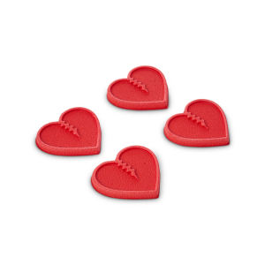 Crab Grab Mini Hearts Stomp Pads - Red