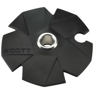 Scott Ski Pole Baskets - Pair - Black - Disc Basket w/ Collar (8.0cm)