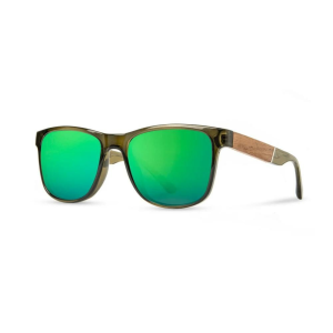 Camp Eyewear - Trail - HD Plus Polarized Green Flash Moss / Walnut