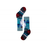 Smartwool - Kids Wintersport Full Cushion Yeti Pattern OTC Socks - LG Alpine Blue