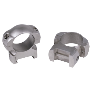 WEAVER Grand Slam Steel 1in Silver Top Mount Rings