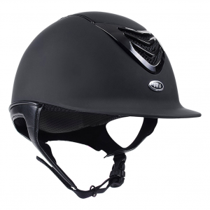 IRH IR4G Matte Black with Gloss Vent Riding Helmet (3310)