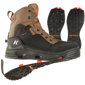 KORKERS Mens BuckSkin Studded Kling-On Soles Wading Boots (FB4320)