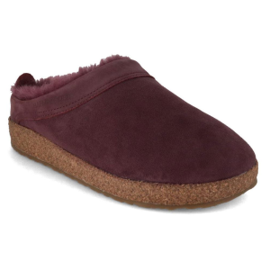 HAFLINGER Women's Snowbird Arch Support Shearling Leather Clogs - Haflinger