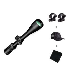 Vortex VORTEX Sonora 4-12x44 Dead-Hold BDC MOA Reticle Riflescope w/ Medium 1in Scope Rings, Black Camo Hat and Microfiber Cloth (VOR-SON-412+RING-M+121-53-BCA+MF) - $122.99 at gritroutdoors.com