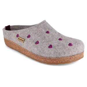HAFLINGER Women's GZ Cuoricini Arch Support Wool Clogs - Haflinger