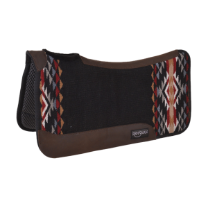 CIRCLE Y Tacky Woven Standard Square Contour 31x32in Black Pad (277-HJ7-BKT) - Circle Y