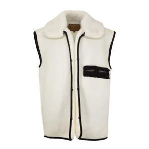 OUTBACK TRADING Wool Button-In Liner Natural Vest (2008-NAT) - Outback Trading