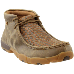 TWISTED X Mens Driving Bomber/Tan Moccasins (MDM0033) - Twisted X