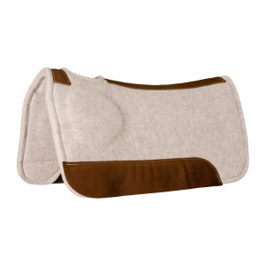 MUSTANG Wool Contoured 32x31x1in Tan Correct Fit Pad (1760)