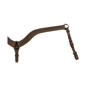 CIRCLE Y No Choke Tepered Walnut Smooth Breast Collar (4259-0001) - Circle Y